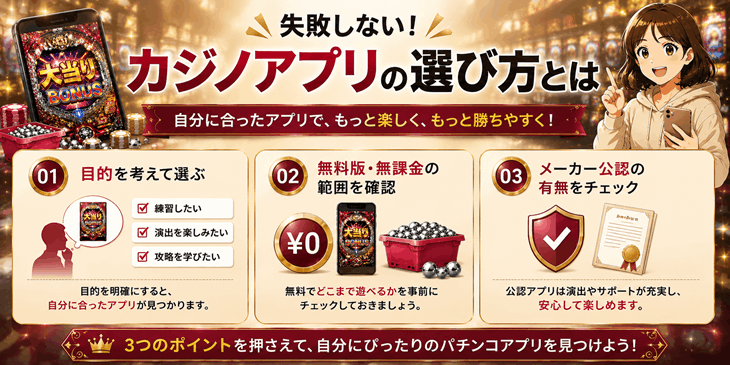 パチンコアプリの選び方