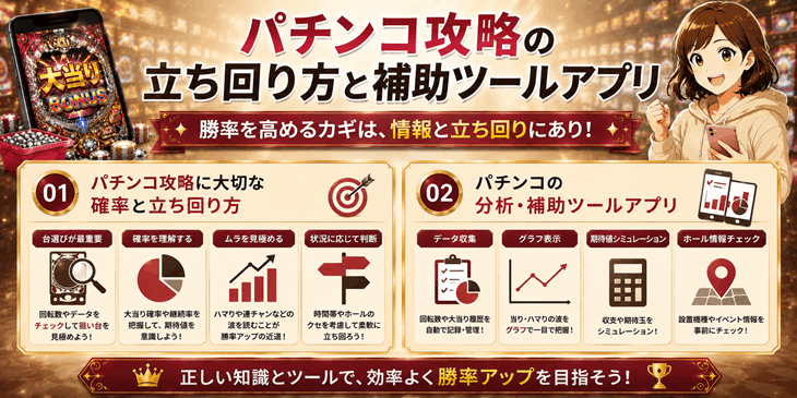 パチンコ攻略の立ち回りと補助ツール